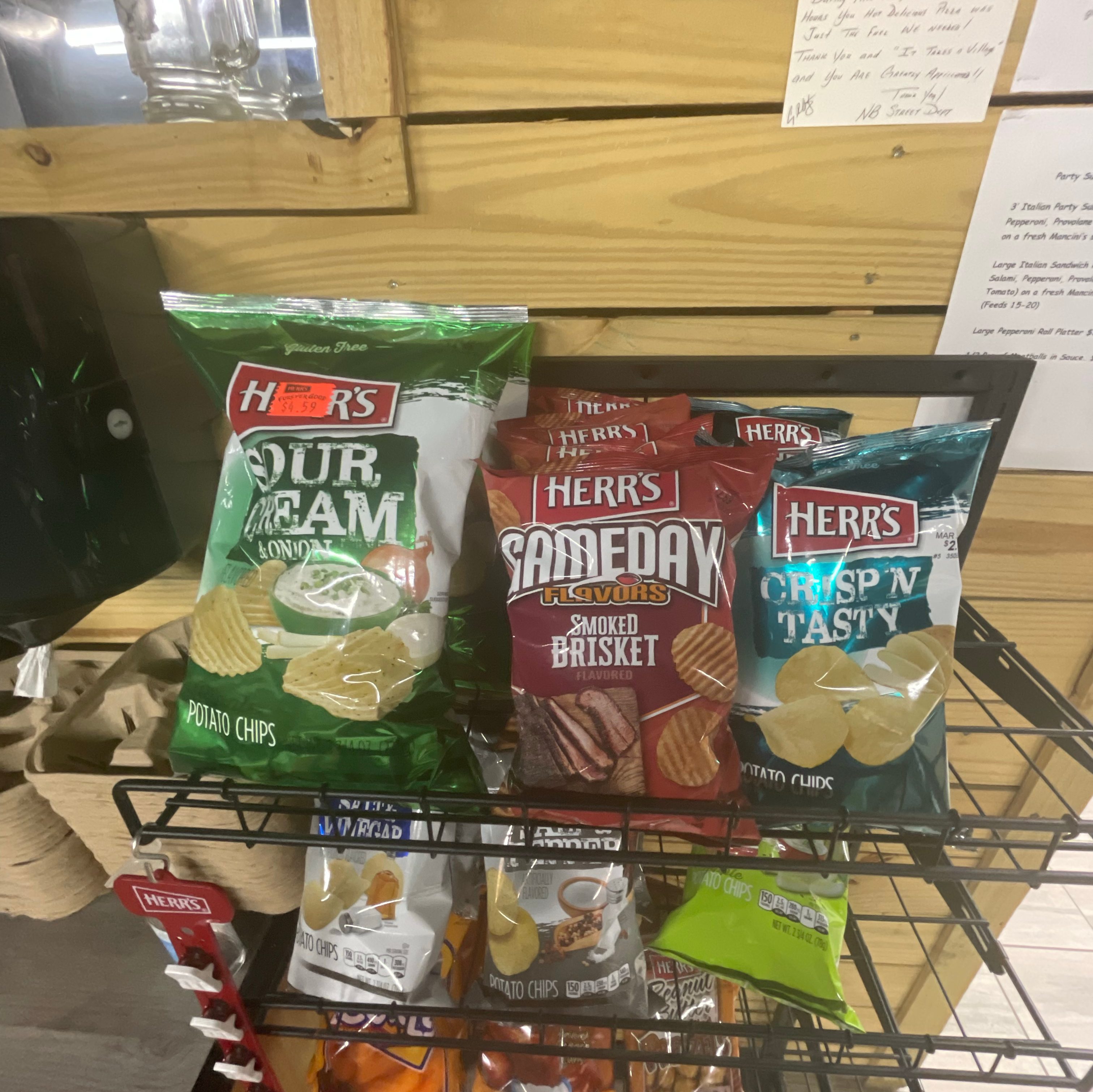 Herr's Brand Chips and Snacks.