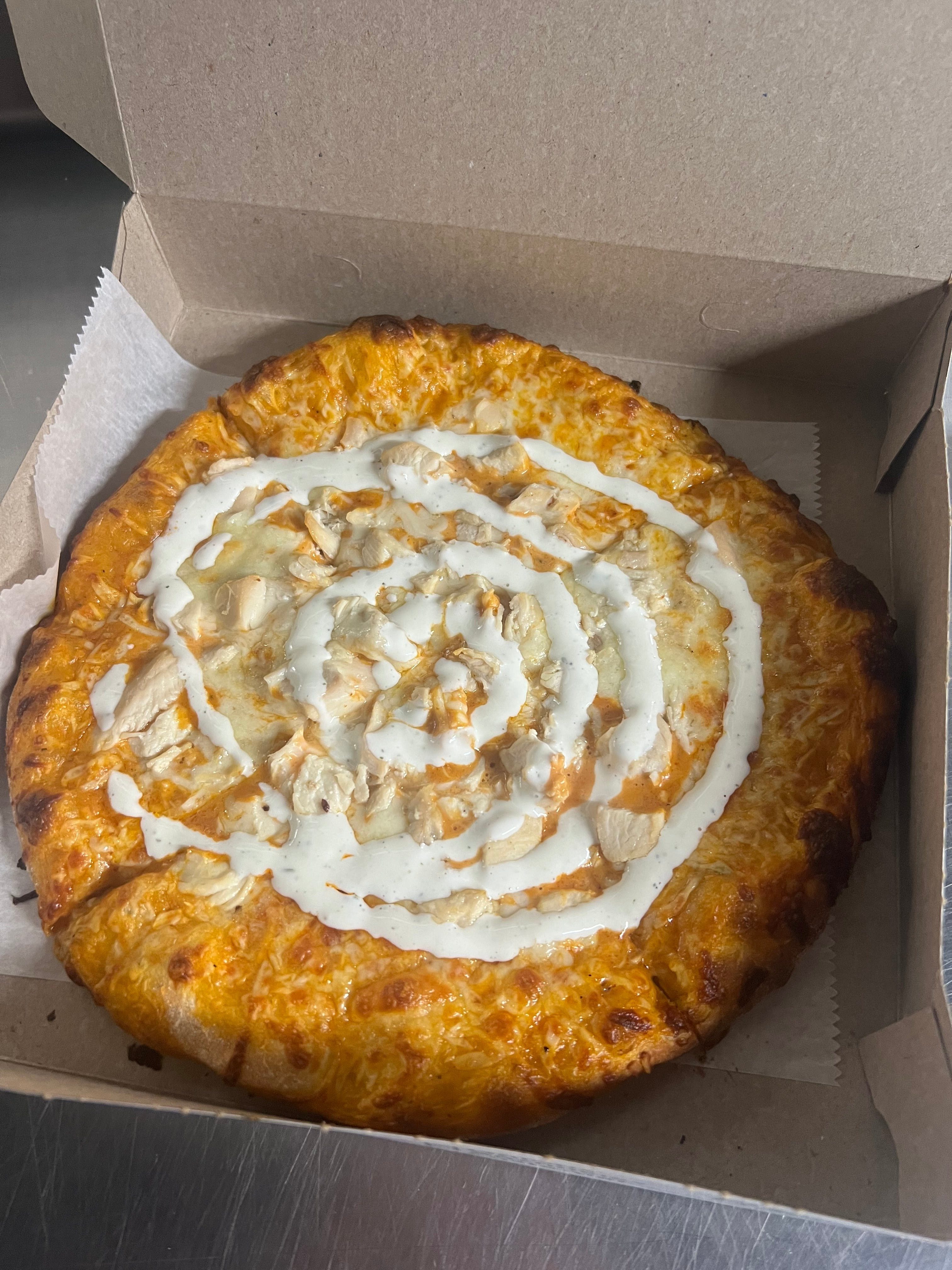 Buffalo Chicken Pizza.