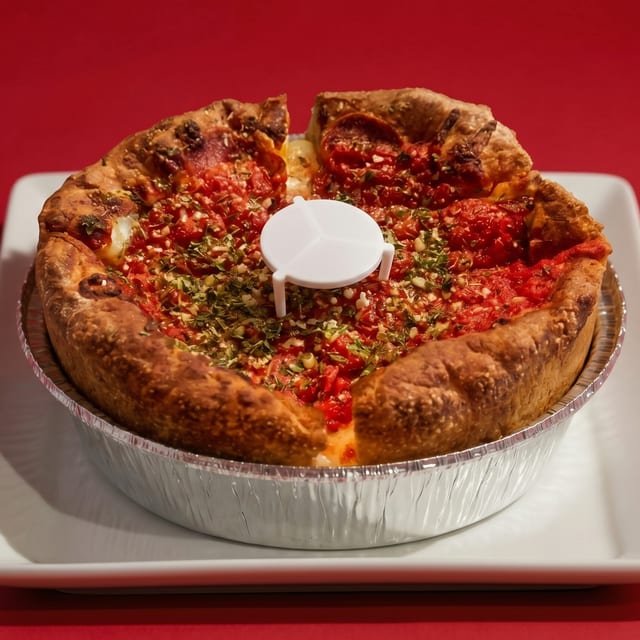 Personal Size Deep Dish PIZZA.