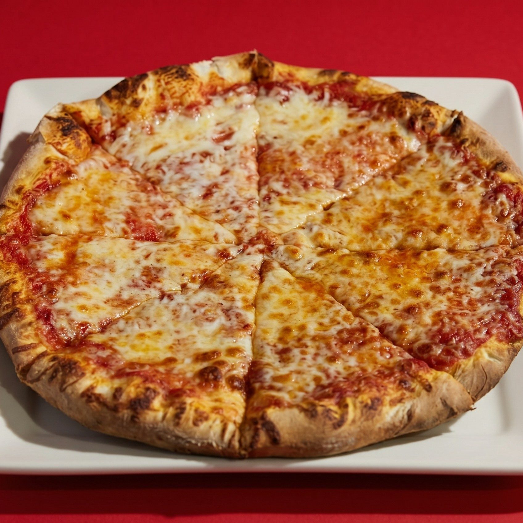Round Hand Tossed Thin Cut PIZZA.