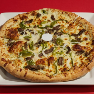 Philly Steak Deep Dish Pizza